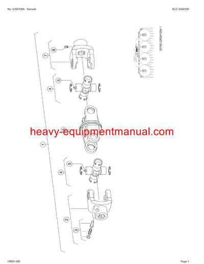 CLAAS ORBIS 600SD MAIZE HEADER PARTS CATALOG MANUAL
