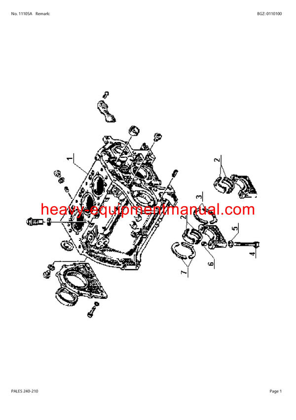 CLAAS PALES 240-210 TRACTOR PARTS CATALOG MANUAL SN CT72D3000 - CT72D5999