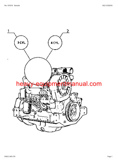 PDF Claas 240 - 210 Pales Tractor Parts Manual