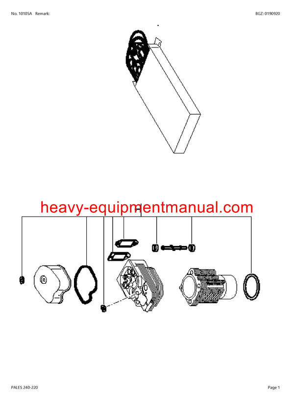 CLAAS PALES 240-220 TRACTOR PARTS CATALOG MANUAL SN CT72D6000 - CT72D9999