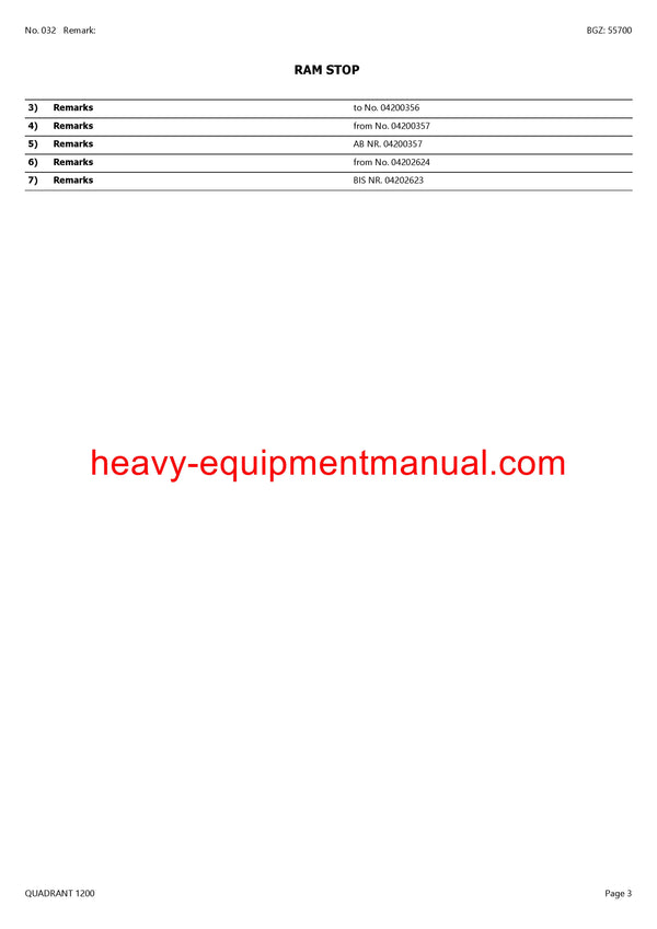 PDF Claas 1200 Quadrant Baler Part Manual
