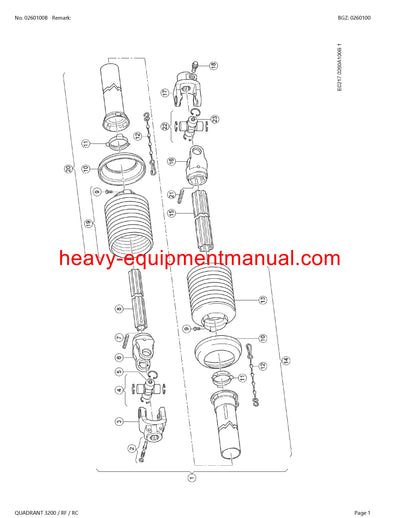 CLAAS QUADRANT 3200/RF/RC BALERS PARTS CATALOG MANUAL SN 74400011-74499999