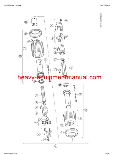 CLAAS QUADRANT 3300 BALER PARTS CATALOG MANUAL SN 75700011-75799999