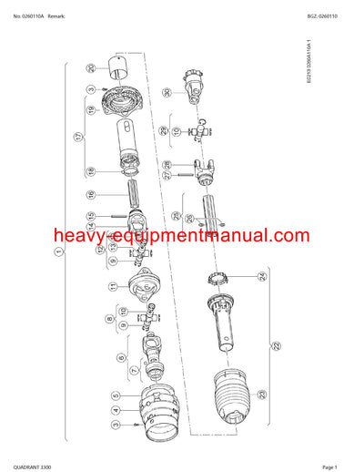 CLAAS QUADRANT 3300 BALER PARTS CATALOG MANUAL SN 75700011-75799999