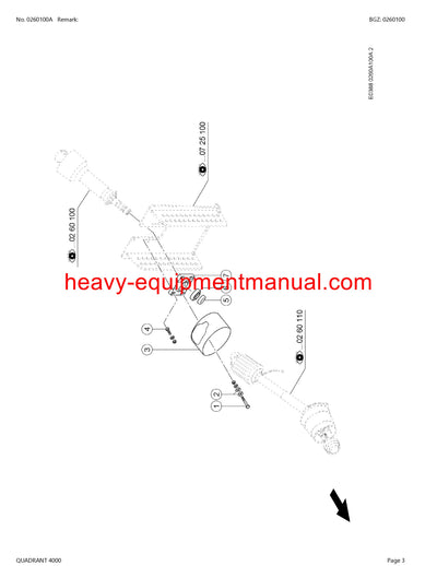 CLAAS QUADRANT 4000 BALERS PARTS CATALOG MANUAL SN 73700746 - 73799999