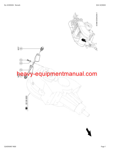 CLAAS QUADRANT 4000 BALERS PARTS CATALOG MANUAL SN 77300011 - 77399999