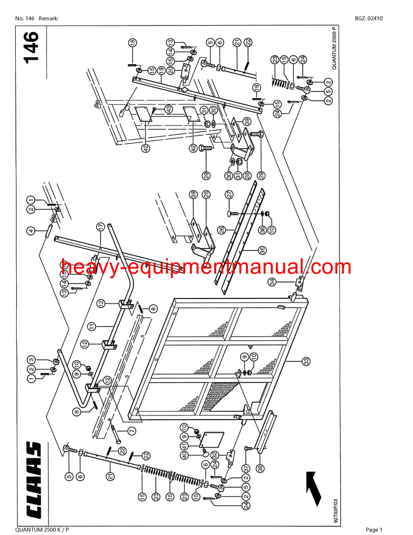 PDF Claas 2500 K/P Quantum Self Loading Wagon Parts Manual PDF Claas 2500 K/P Quantum Self Loading Wagon Parts Manual