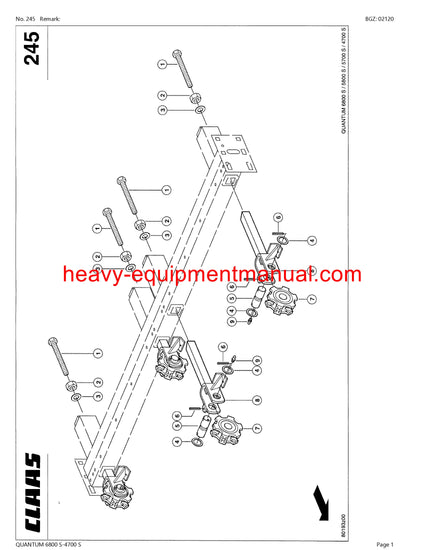 PDF Claas 6800S - 4700S Quantum Self Loading Wagon Parts Manual PDF Claas 6800S - 4700S Quantum Self Loading Wagon Parts Manual