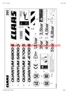 CLAAS QUANTUM 6800S-4700S SELF LOADING WAGON PARTS CATALOG MANUAL SN 61402394-61499999