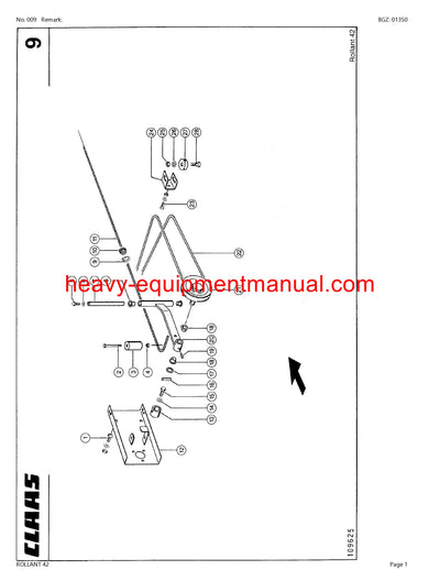 PDF Claas 42 Rollant Baler Parts Manual