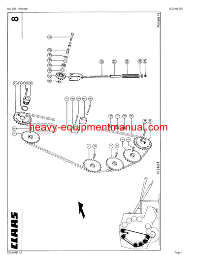 PDF Claas 42 Rollant Baler Parts Manual