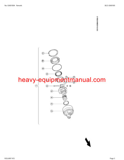 CLAAS ROLLANT 455 BALER PARTS CATALOG MANUAL SN 76100011-76109999