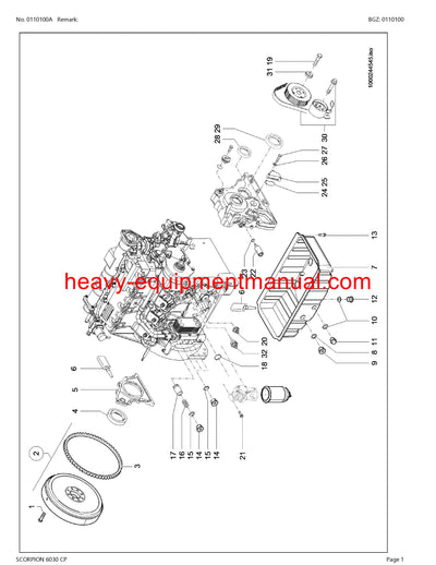 CLAAS SCORPION 6030CP TELEHANDLER PARTS CATALOG MANUAL SN 408010001-408019999