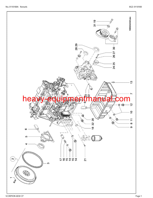 CLAAS SCORPION 6030CP TELEHANDLER PARTS CATALOG MANUAL SN 408010001-408019999