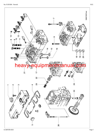 CLAAS SCORPION 6030 TELEHANDLER PARTS CATALOG MANUAL SN 400010001-400019999