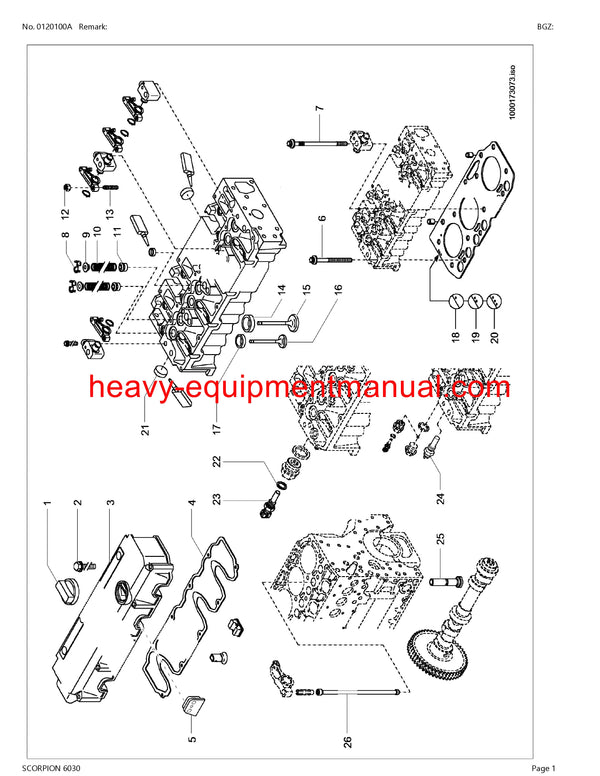 CLAAS SCORPION 6030 TELEHANDLER PARTS CATALOG MANUAL SN 400010001-400019999