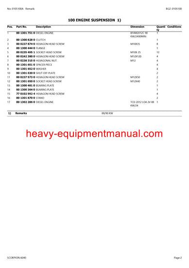 PDF Claas 6040 Scorpion Telehandler Parts Manual PDF Claas 6040 Scorpion Telehandler Parts Manual