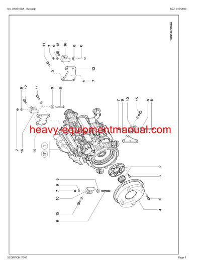 CLAAS SCORPION 7040 TELEHANDLER PARTS CATALOG MANUAL SN 402010001-402019999