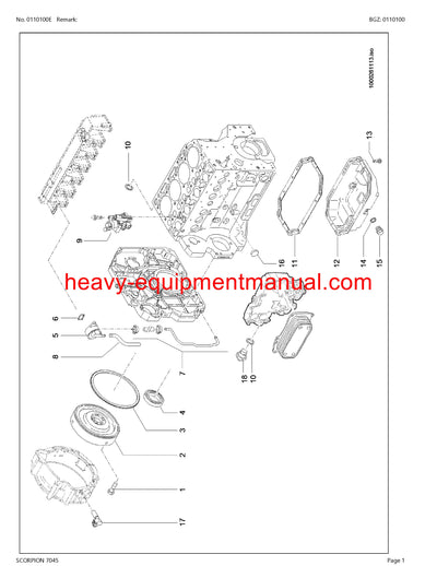 PDF Claas 7045 Scorpion Telehandler Parts Manual