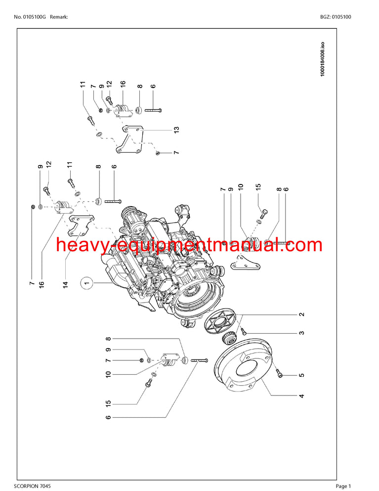 PDF Claas 7045 Scorpion Telehandler Parts Manual