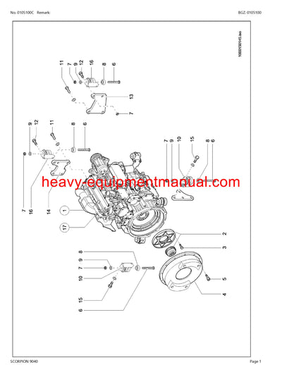 CLAAS SCORPION 9040 TELEHANDLER PARTS CATALOG MANUAL SN 404010001-404019999