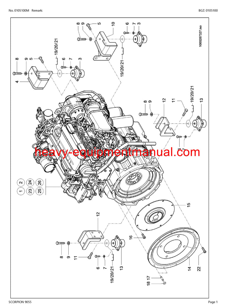 PDF Claas 9055 Scorpion Telehandler Parts Manual