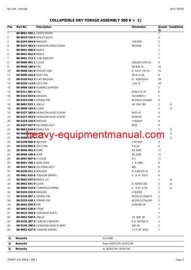 PDF Claas 320 - 300 K 300 T Sprint Self Loading Wagon Parts Manual PDF Claas 320 - 300 K 300 T Sprint Self Loading Wagon Parts Manual