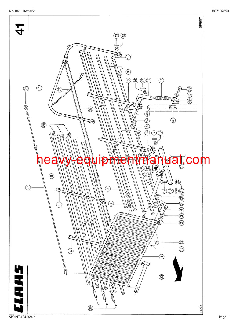 PDF Claas 434 - 324 K Sprint Self Loading Wagon Parts Manual PDF Claas 434 - 324 K Sprint Self Loading Wagon Parts Manual