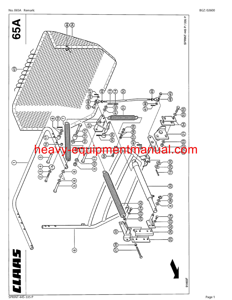 PDF Claas 445 - 335 P Sprint Self Loading Wagon Parts Manual PDF Claas 445 - 335 P Sprint Self Loading Wagon Parts Manual