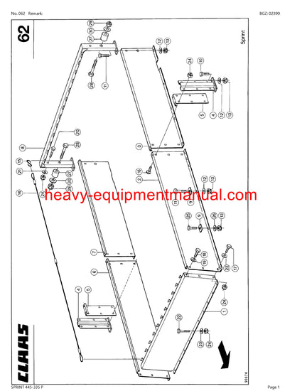 PDF Claas 445 - 335 P Sprint Self Loading Wagon Parts Manual PDF Claas 445 - 335 P Sprint Self Loading Wagon Parts Manual