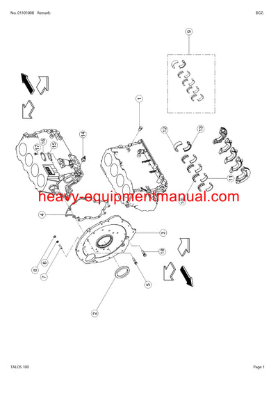 CLAAS TALOS 100 TRACTOR PARTS CATALOG MANUAL (SN: 2174011926-2174099999)