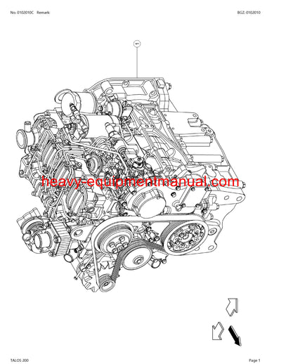 CLAAS TALOS 200 TRACTOR PARTS CATALOG MANUAL (SN: 2217010410-2217019999)