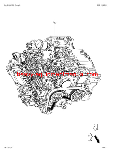 PDF Claas 200 Talos Tractor Parts Manual