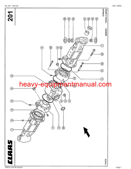 PDF Claas C50 - 40 Serial Ii Targo Telehandler Parts Manual PDF Claas C50 - 40 Serial Ii Targo Telehandler Parts Manual