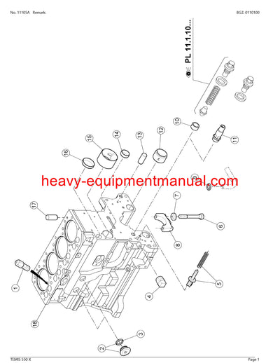 PDF Claas 550 X Temis Tractor Parts Manual