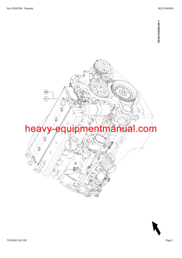 CLAAS TUCANO 330-320 COMBINE PARTS CATALOG MANUAL (SN: 83200011-83299999)
