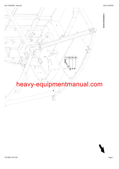 CLAAS TUCANO 330-320 COMBINE PARTS CATALOG MANUAL (SN: C1800011-C1899999)