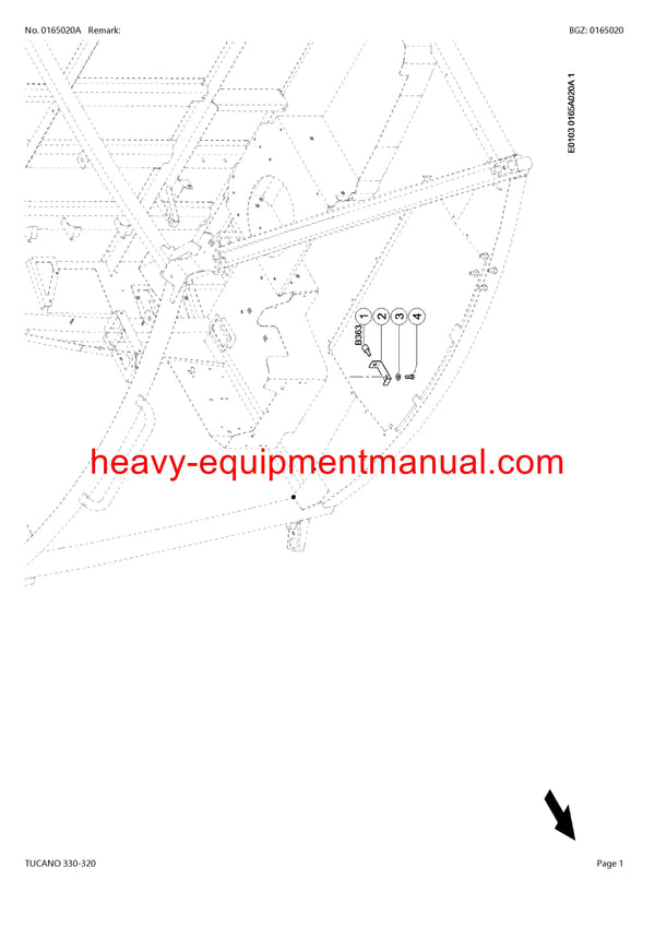 PDF Claas 330 - 320 Tucano Combine Parts Manual