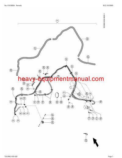 PDF Claas 430 - 420 Tucano Combine Parts Manual
