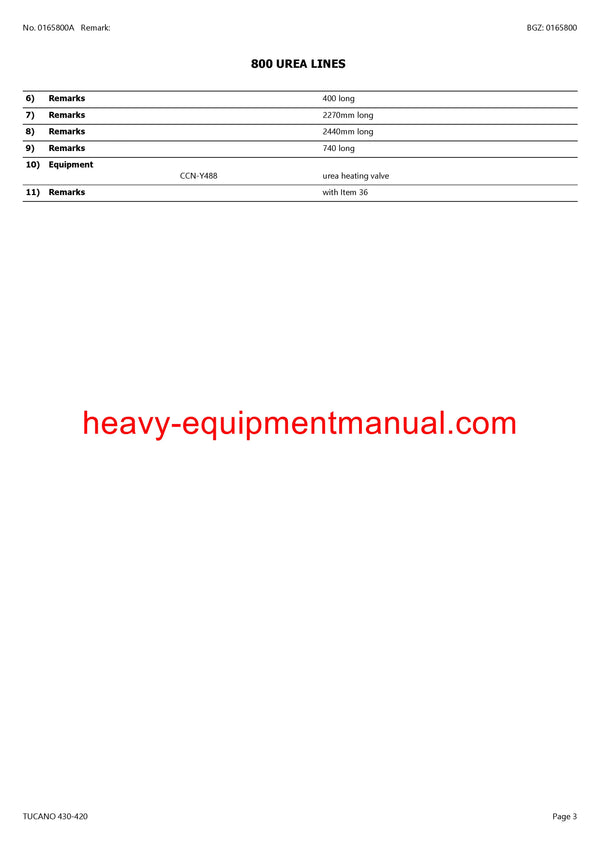 CLAAS TUCANO 430-420 COMBINE PARTS CATALOG MANUAL (SN: C2200011-C2299999)