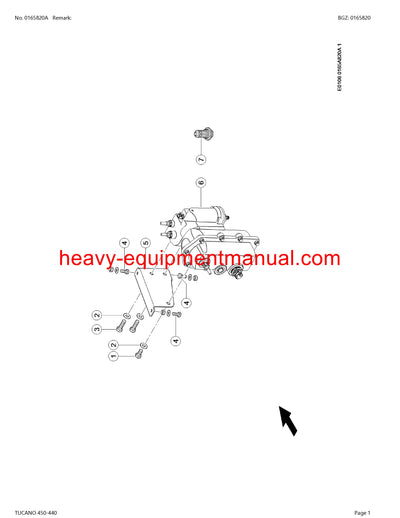 PDF Claas 450 - 440 Tucano Combine Parts Manual
