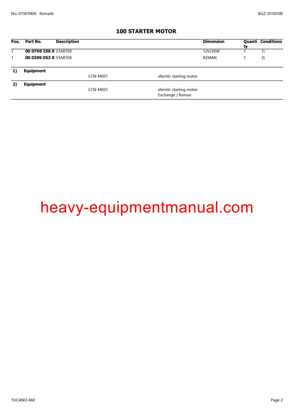 CLAAS TUCANO 460 COMBINE PARTS CATALOG MANUAL
