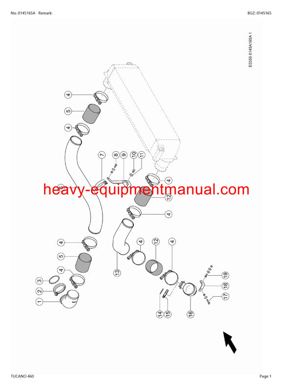 PDF Claas 460 Tucano Combine Parts Manual