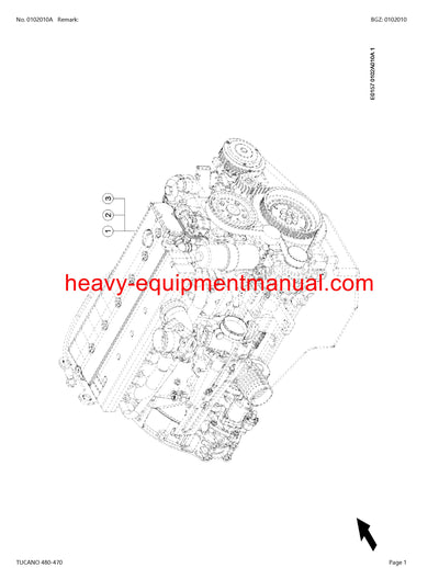 CLAAS TUCANO 480-470 COMBINE PARTS CATALOG MANUAL 