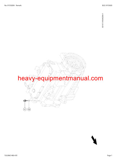 PDF Claas 480 - 470 Tucano Combine Parts Manual
