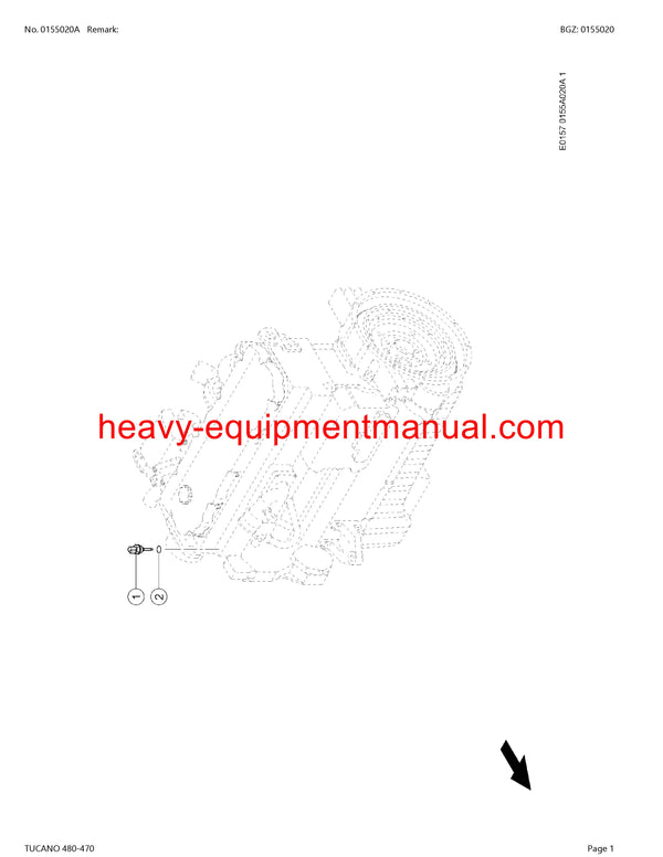 PDF Claas 480 - 470 Tucano Combine Parts Manual