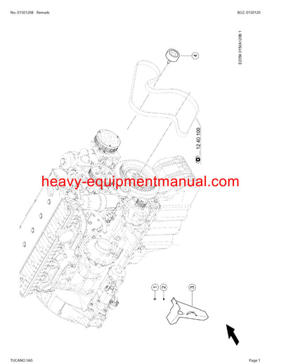 PDF Claas 560 Tucano Combine Parts Manual