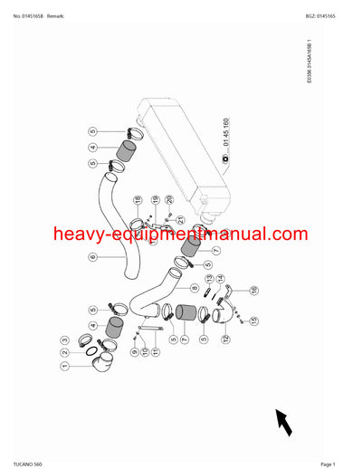 PDF Claas 560 Tucano Combine Parts Manual