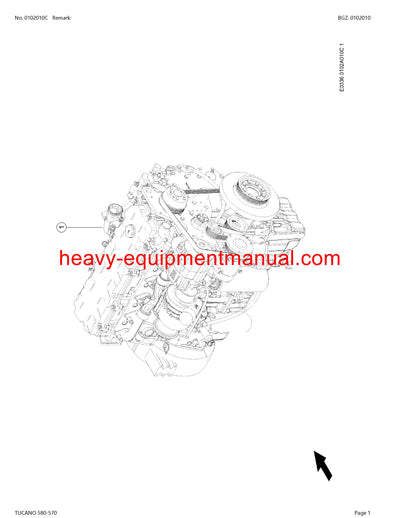 PDF Claas 580 - 570 Tucano Combine Parts Manual