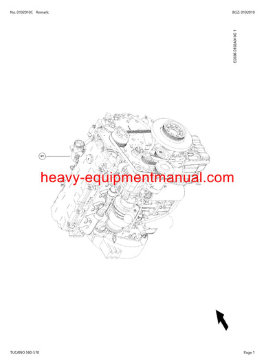 CLAAS TUCANO 580-570 COMBINE PARTS CATALOG MANUAL (SN: C0700011-C0799999)